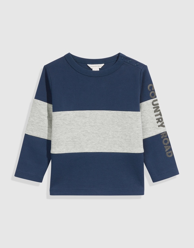 Country Road Organically Grown Cotton Block Stripe T-Shirt