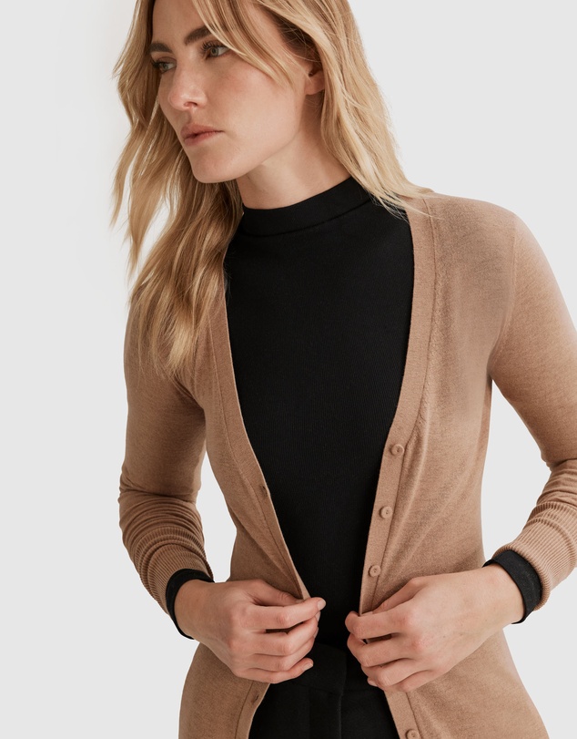 Country Road Australian Merino Wool Silk Cardigan