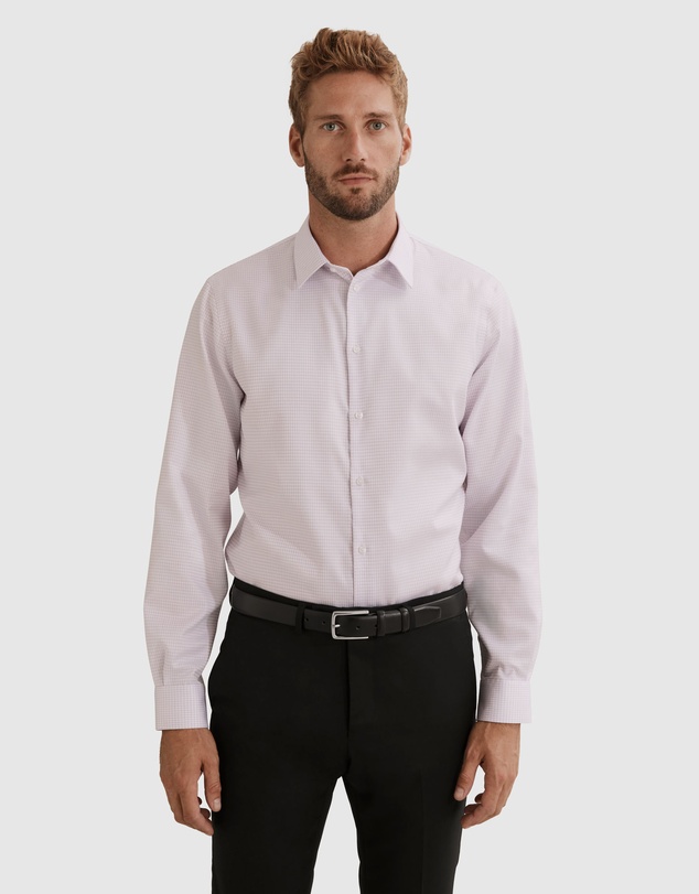 Country Road Regular Fit Mini Grid Travel Shirt