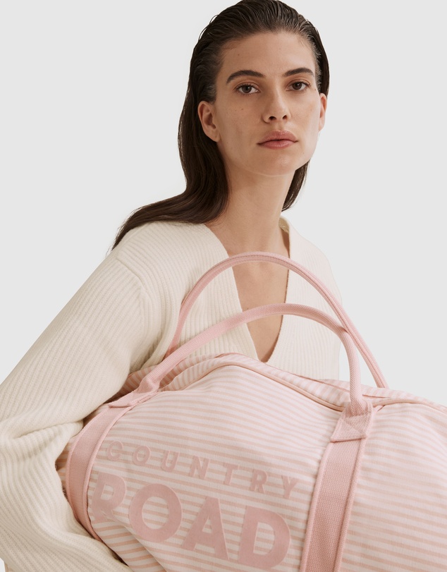 Country Road Flocked Stripe Tote