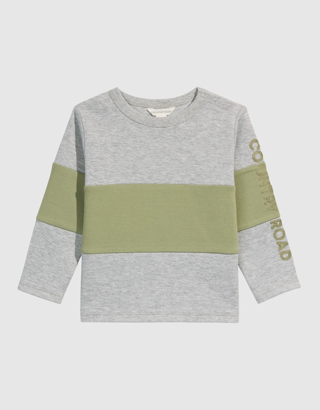 Country Road Organically Grown Cotton Block Stripe T-Shirt