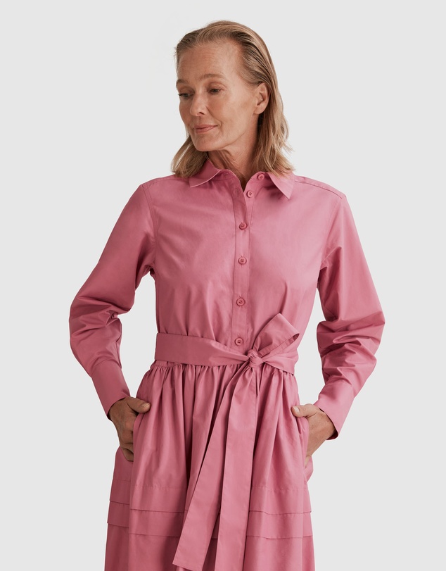 Country Road Panelled Shirt Dress