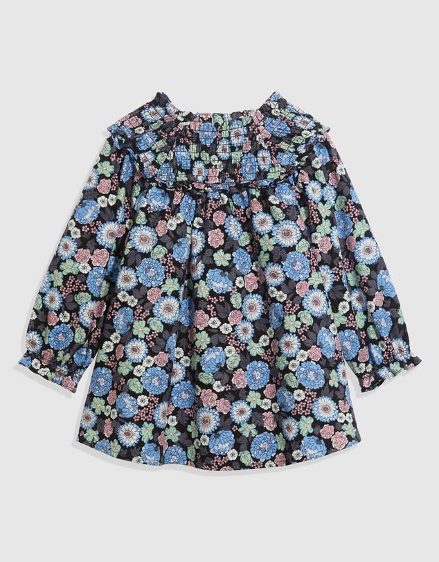 Country Road Floral Shirred Dress