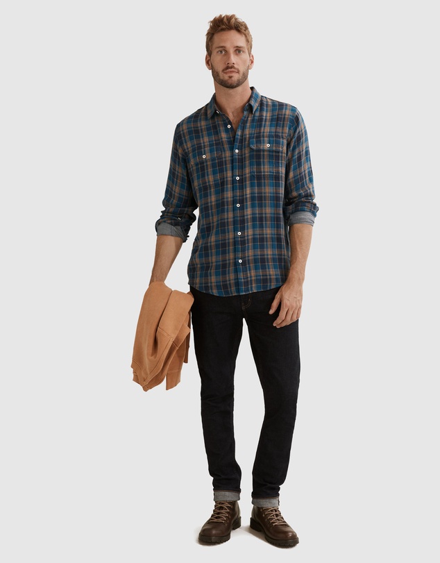 Country Road Regular Fit Double Cloth Shirt