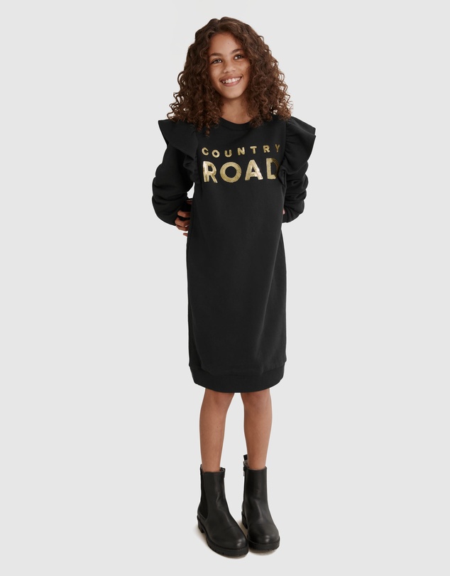 Country Road Australian Cotton Sequin Logo Dress