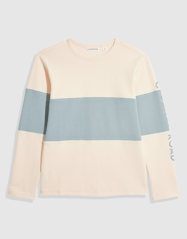 Country Road Teen Recycled Cotton Block Stripe T-Shirt