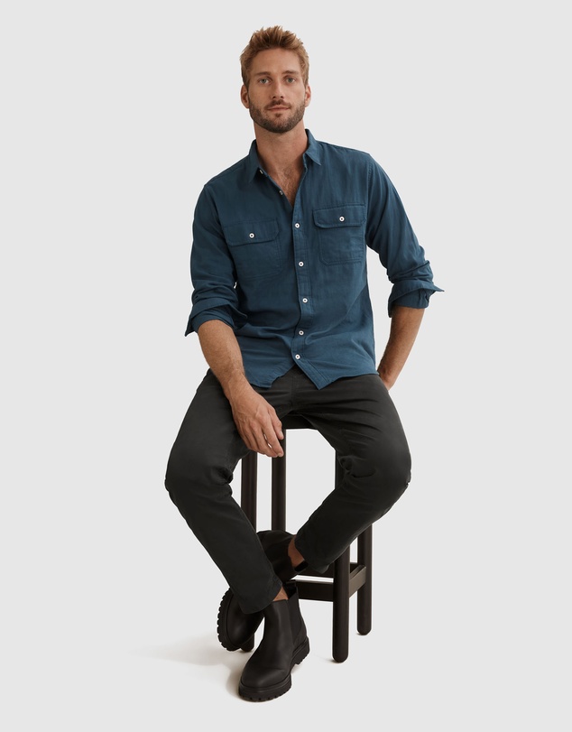 Country Road Regular Fit Double Cloth Shirt