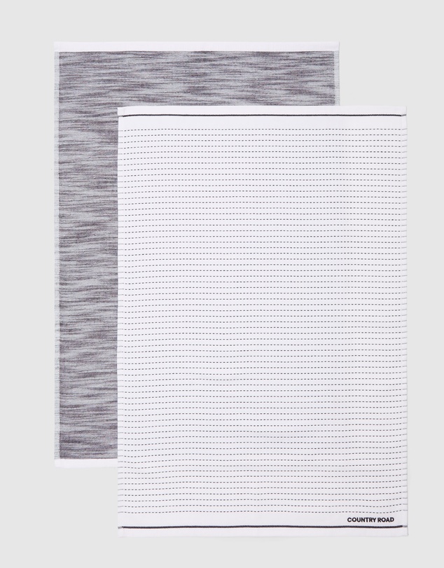 Country Road Australian Cotton Issi Tea Towel Pack Of 2