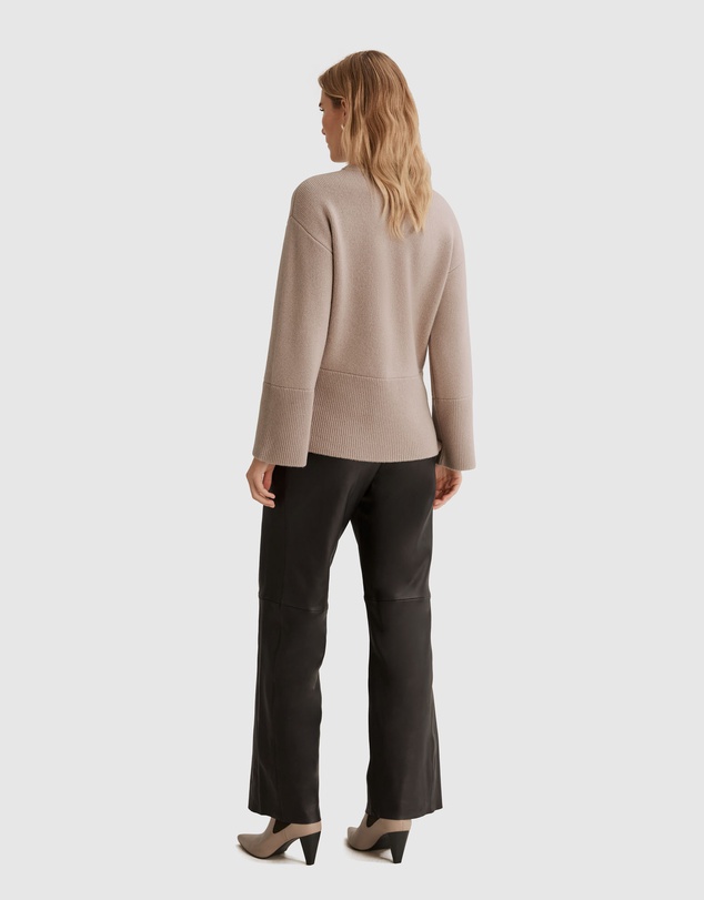 Country Road Crew Neck Rib Detail Knit