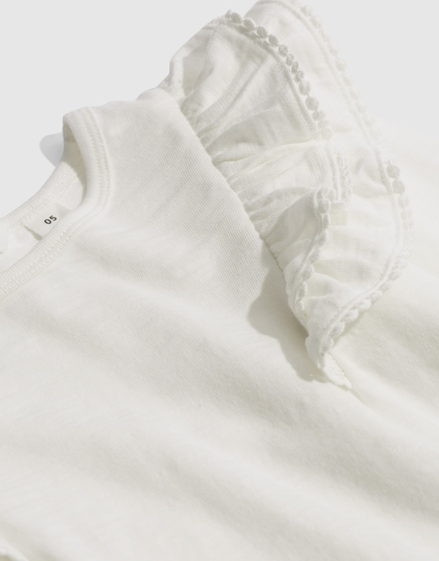 Country Road Organically Grown Cotton Slub Frill T-Shirt