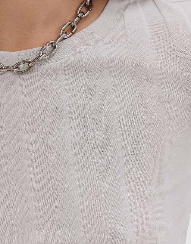 Country Road Self Stripe Long Sleeve Top