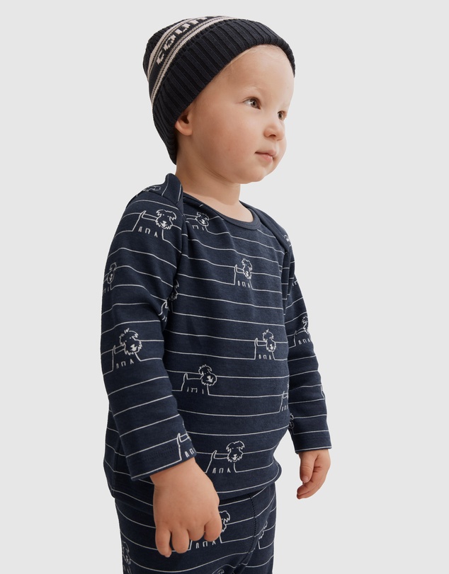 Country Road Organically Grown Cotton Envelope Stripe Dog T-Shirt