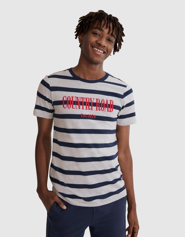 Country Road Teen Verified Australian Cotton Heritage Stripe T-Shirt