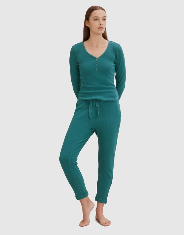 Country Road Waffle Henley Top