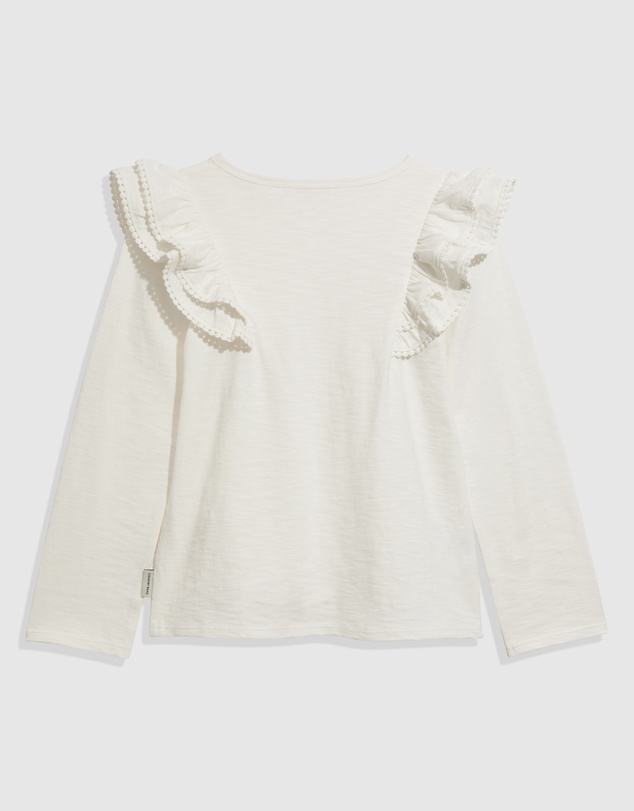 Country Road Organically Grown Cotton Slub Frill T-Shirt