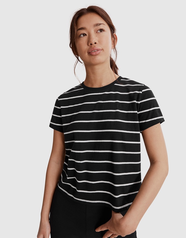 Country Road Teen Recycled Cotton Basic Stripe T-Shirt