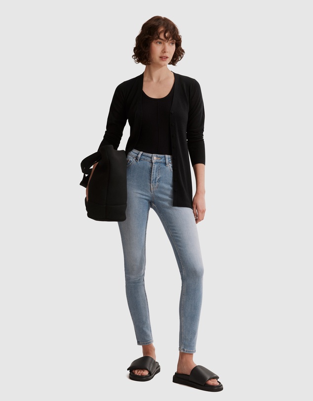 Country Road Australian Merino Wool Silk Cardigan