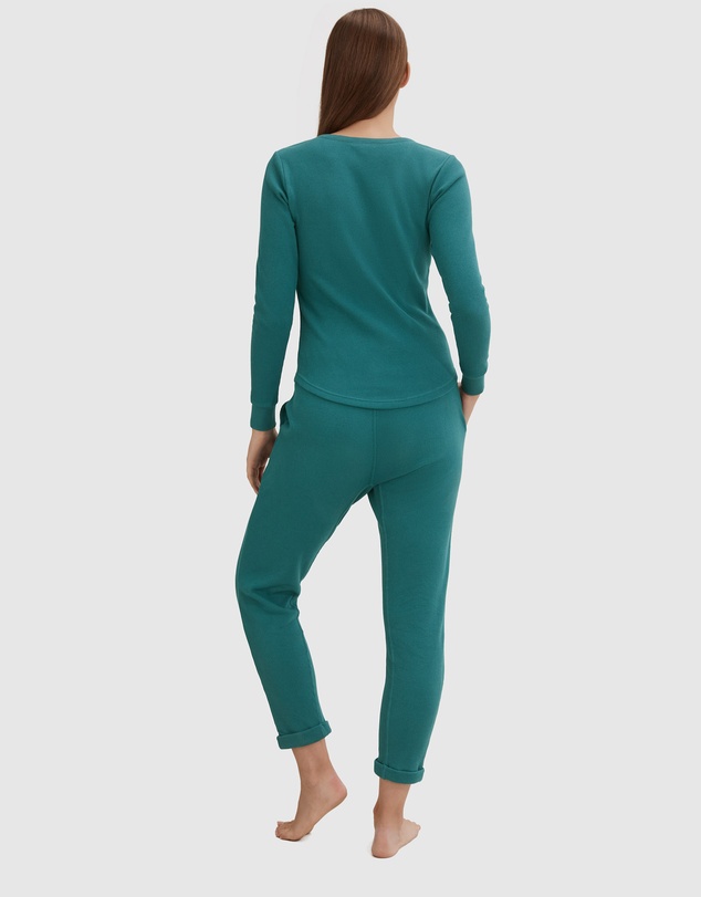 Country Road Waffle Henley Top