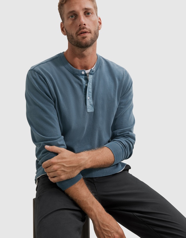 Country Road Vintage Wash Henley