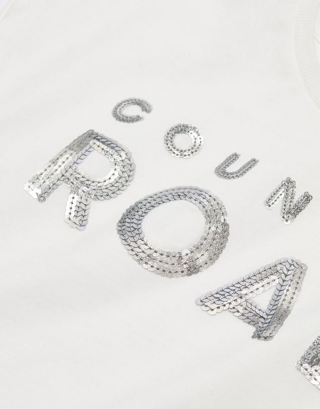 Country Road Organically Grown Cotton Logo Sequin T-Shirt