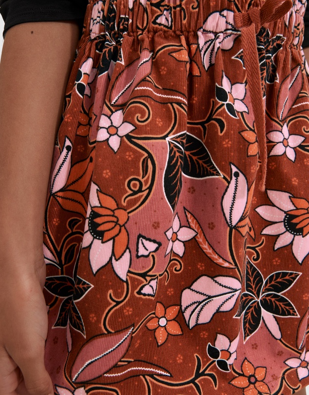 Country Road Autumn Cord Skirt