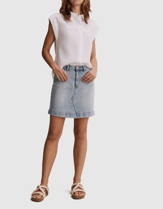 Country Road Australian Cotton Denim Mini Skirt