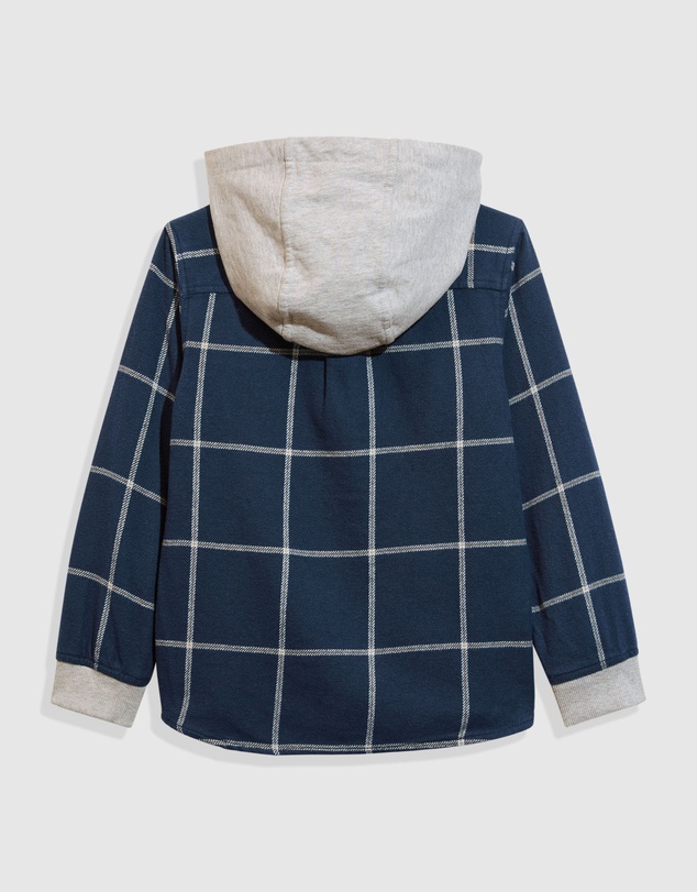 Country Road Check Hooded Shirt