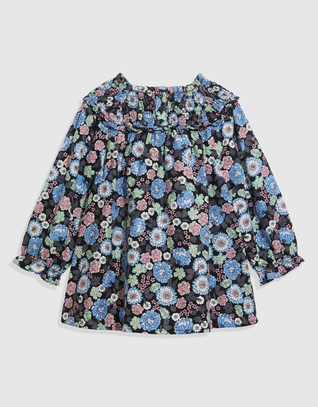 Country Road Floral Shirred Dress