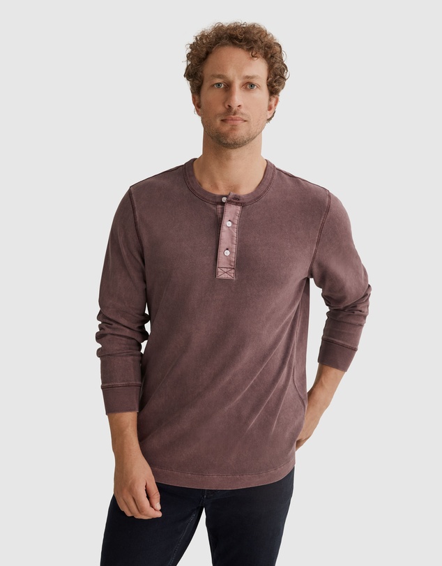 Country Road Vintage Wash Henley