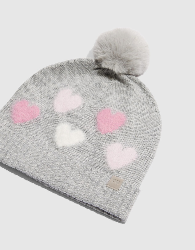 Country Road Heart Knit Beanie