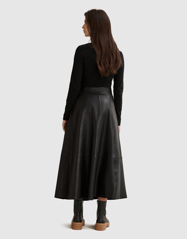 Country Road Deep V-neck Rib Long Sleeve Top