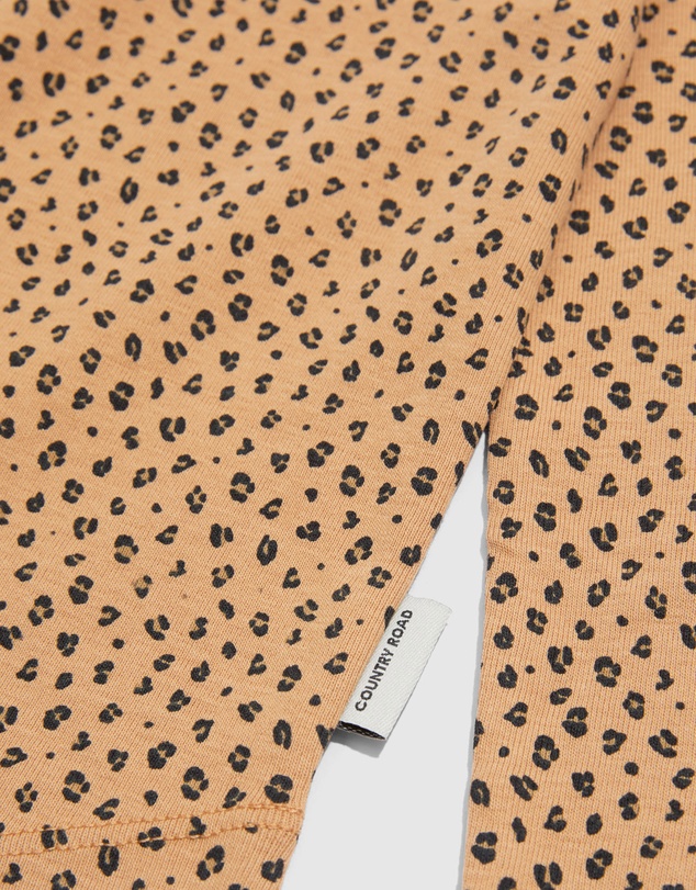 Country Road Australian Cotton Leopard Rib T-Shirt