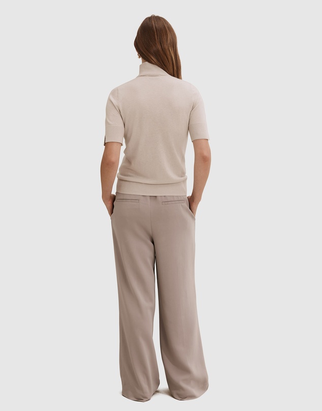 Country Road Australian Merino Wool Silk Short Sleeve Knit