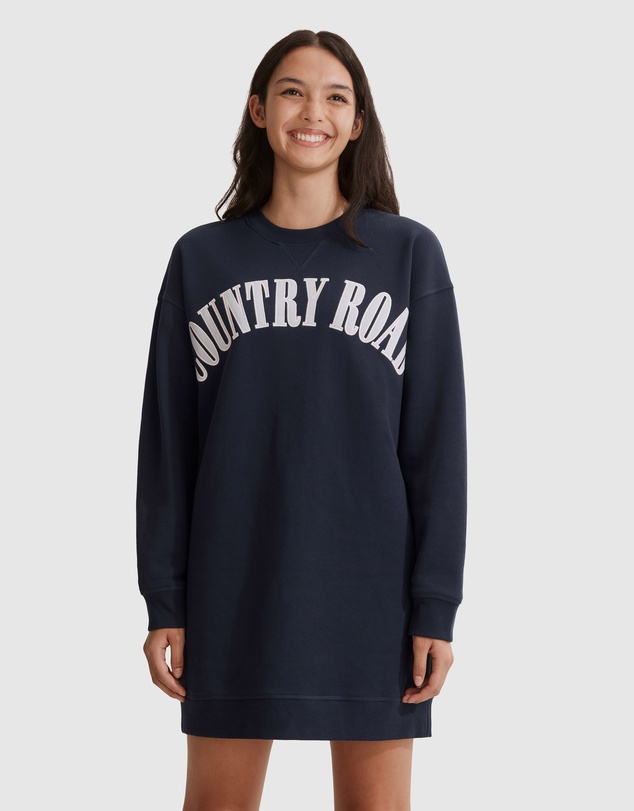 Country Road Teen Recycled Cotton Heritage Sweat Dress