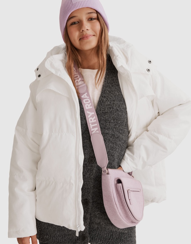 Country Road Teen Recycled Polyester Oversized Quilt Puffer Jacket