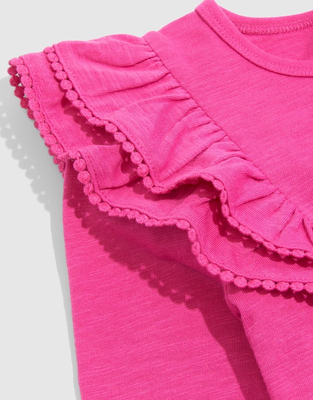 Country Road Organically Grown Cotton Slub Frill T-Shirt