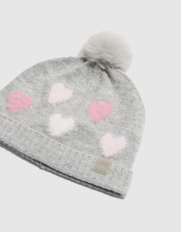 Country Road Heart Knit Beanie
