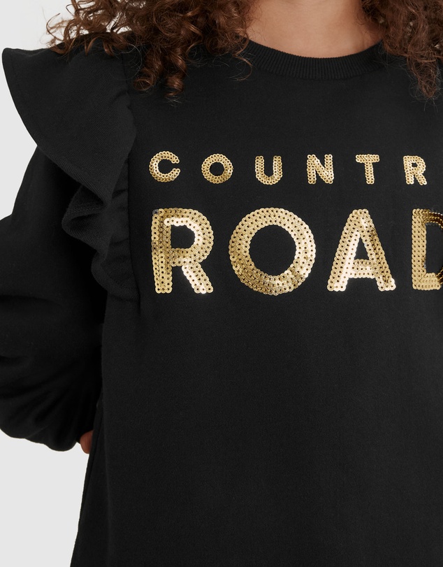 Country Road Australian Cotton Sequin Logo Dress