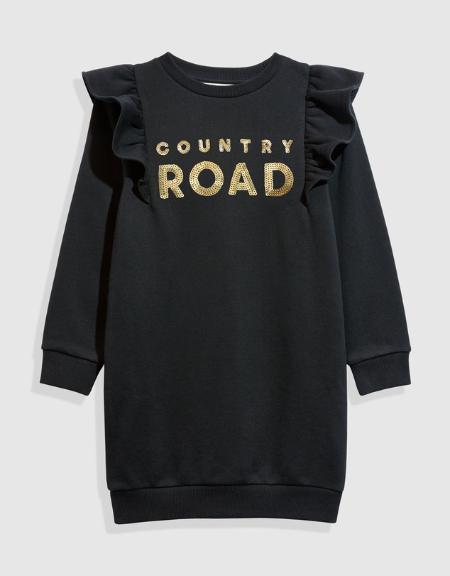 Country Road Australian Cotton Sequin Logo Dress