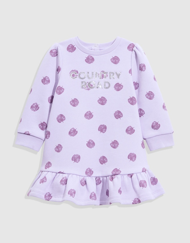 Country Road Organically Grown Cotton Apple Logo Sweat Dress