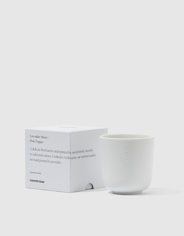 Country Road Lavender Stem + Pink Pepper Small Candle