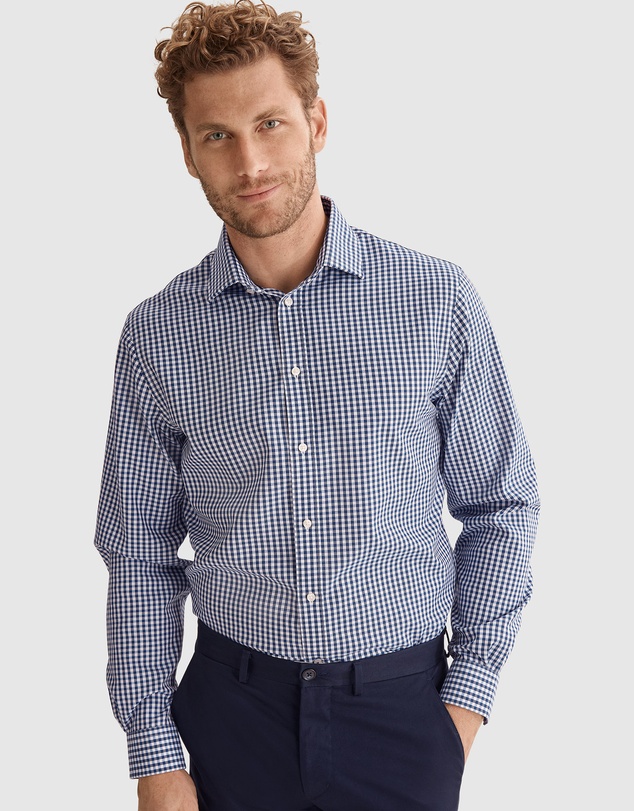 Country Road Regular Fit Gingham Travel Shirt
