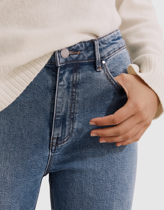 Country Road Australian Cotton High Rise Straight Jean