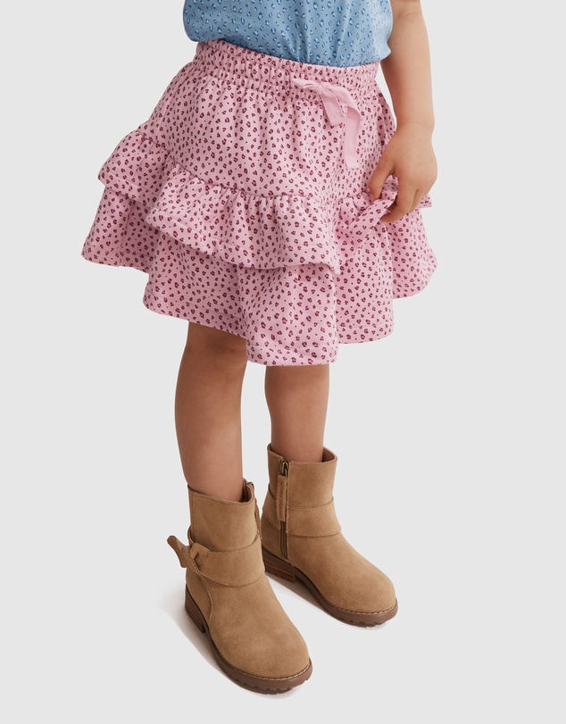 Country Road Australian Cotton Leopard Sweat Skirt