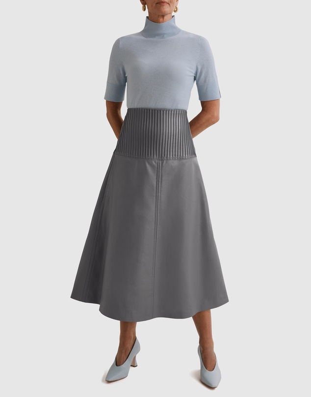 Country Road Panelled A-line Skirt