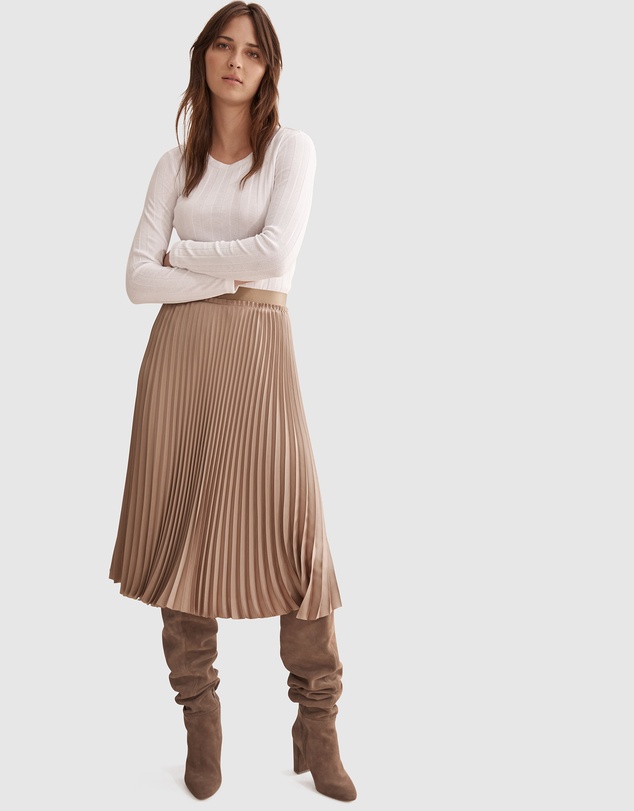 Country Road Self Stripe Long Sleeve Top