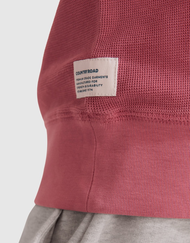 Country Road Waffle Crew T-Shirt