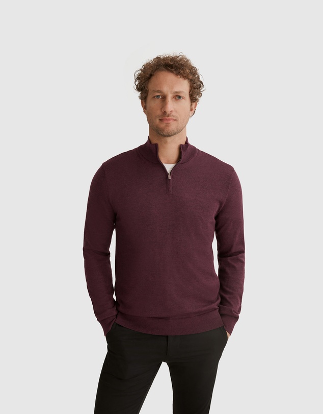 Country Road Verified Australian Merino Half Zip Knit