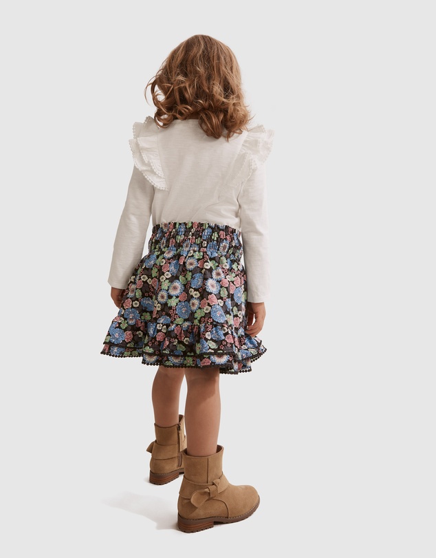 Country Road Organically Grown Cotton Slub Frill T-Shirt