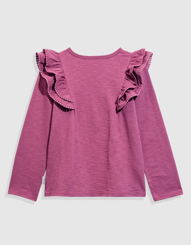 Country Road Organically Grown Cotton Slub Frill T-Shirt